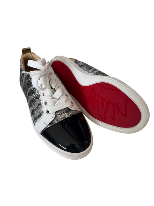 Christian Louboutin Gondoliere Sneakers | Sz 35, New, Patent Leather, Glitter