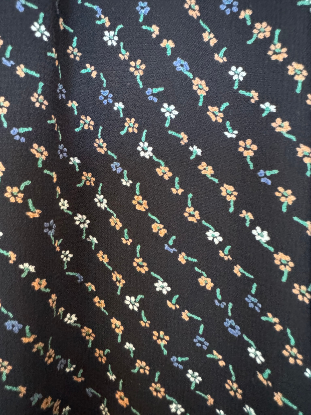 GANNI Black Floral Pants | Sz 36, Georgette, Wide Leg, High Waist, Elastic Waist
