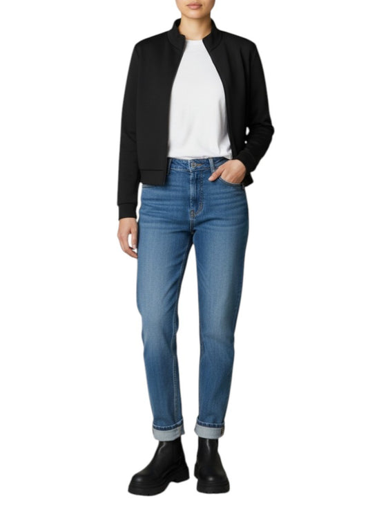 T by Alexander Wang Neoprene/Scuba Fabric Jacket \ Black, Sz S, Bomber, Lined