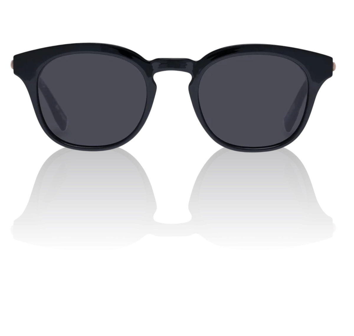 Le Specs Trasher Sunglasses | Black, Unisex, Medium, D-Frame, Metal & Acetate