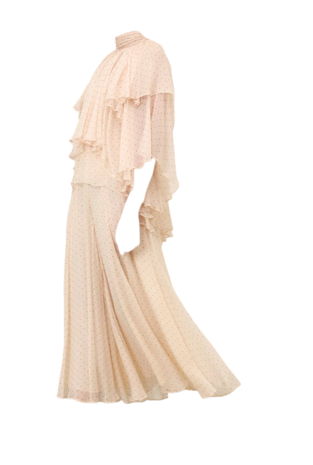 Zimmermann Hypnotic Cascading Culotte | Cream Dot, Wide Leg Pants, High Waist