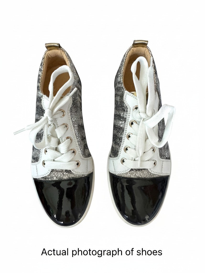 Christian Louboutin Gondoliere Sneakers | Sz 35, New, Patent Leather, Glitter