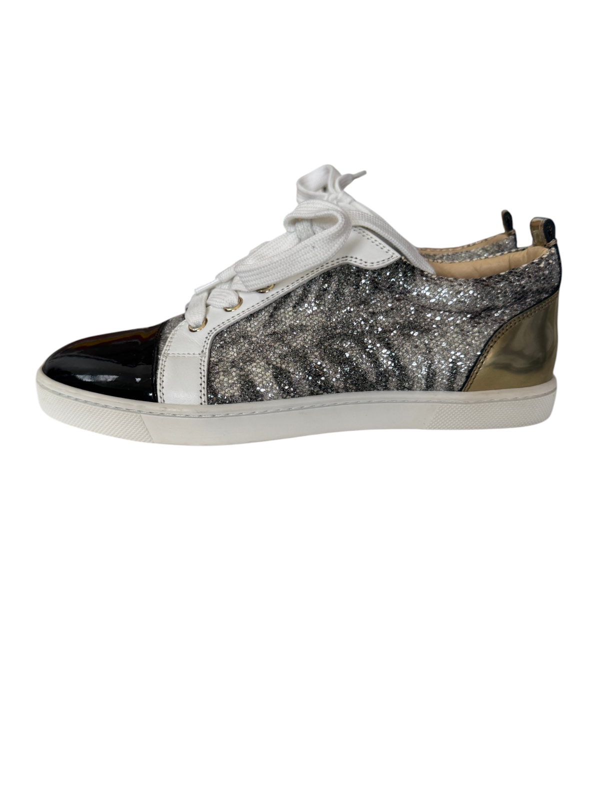Christian Louboutin Gondoliere Sneakers | Sz 35, New, Patent Leather, Glitter