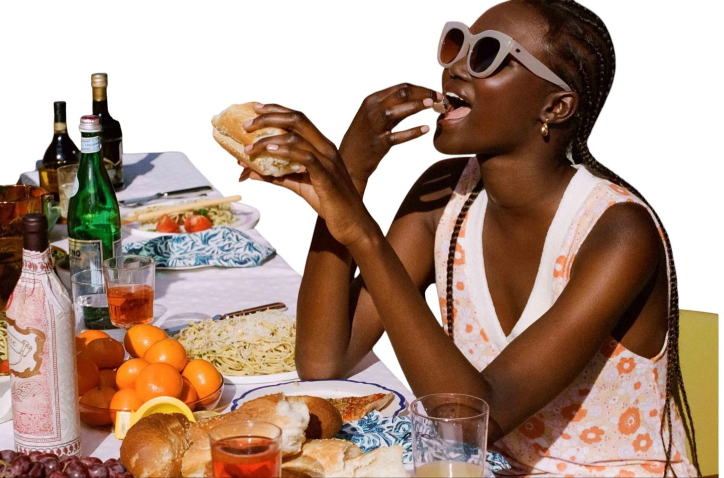 Le Specs Air Heart Sunglasses | Oatmeal/ Beige, Cat Eye, Oversized, Acetate