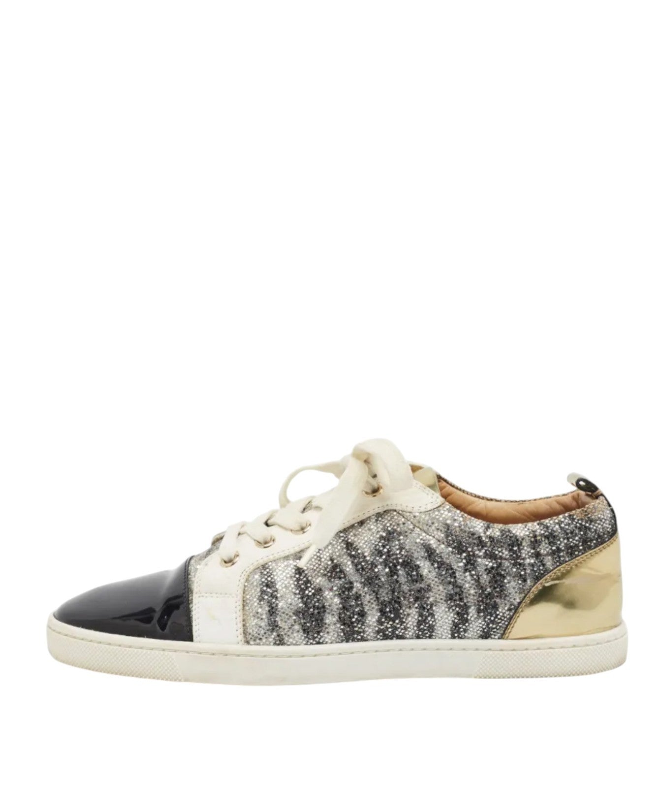 Christian Louboutin Gondoliere Sneakers | Sz 35, New, Patent Leather, Glitter