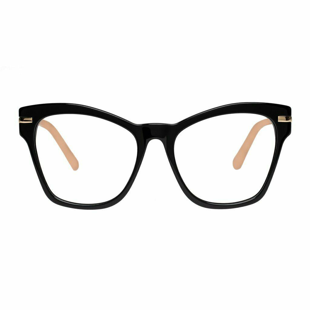 Karen Walker Wilma Optical Glasses | Oversized Cat Eye, Black Acetate $350 RRP