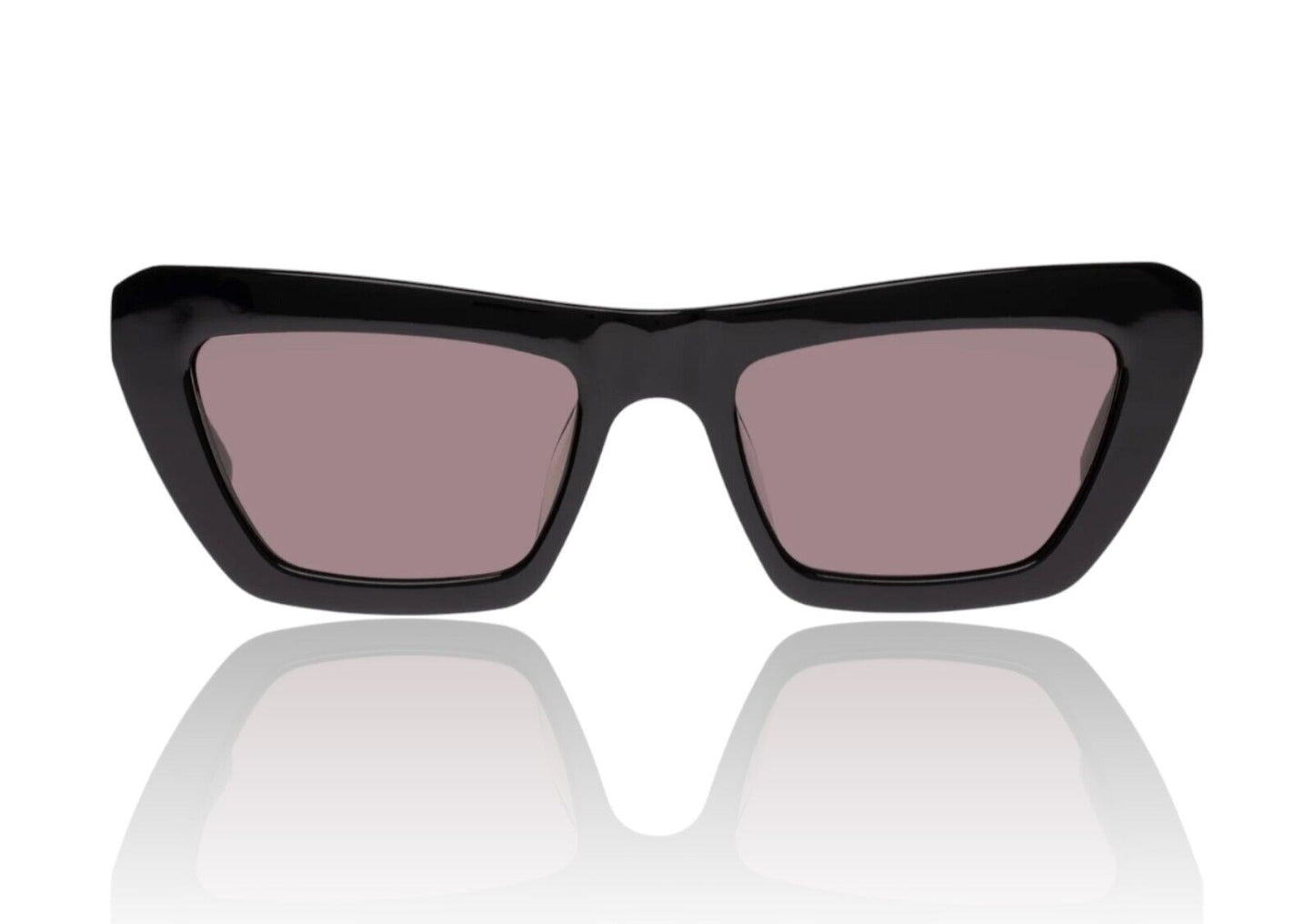 Oroton Alba Sunglasses | Black, Premium Acetate, Slim-line, Small, Cat Eye