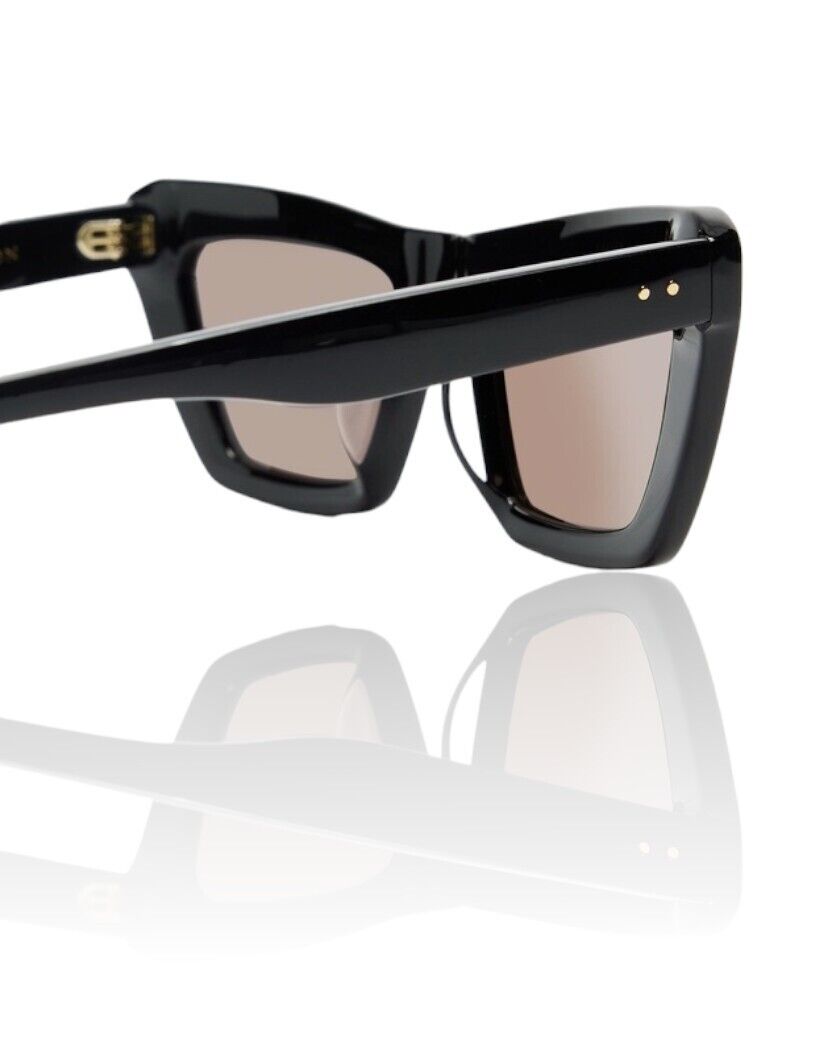 Oroton Alba Sunglasses | Black, Premium Acetate, Slim-line, Small, Cat Eye