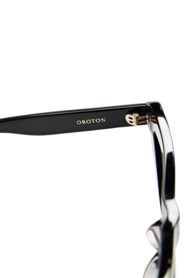 Oroton Alba Sunglasses | Black, Premium Acetate, Slim-line, Small, Cat Eye