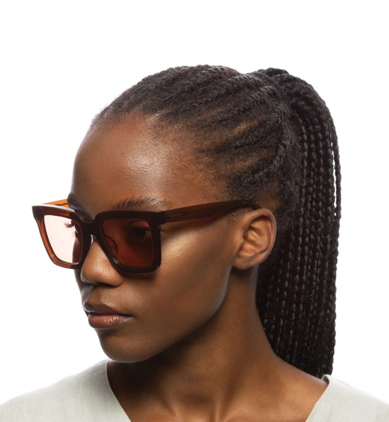 Oroton Easton Sunglasses | Caramel/Brown, Acetate, Brown, Lenses, Hand Made