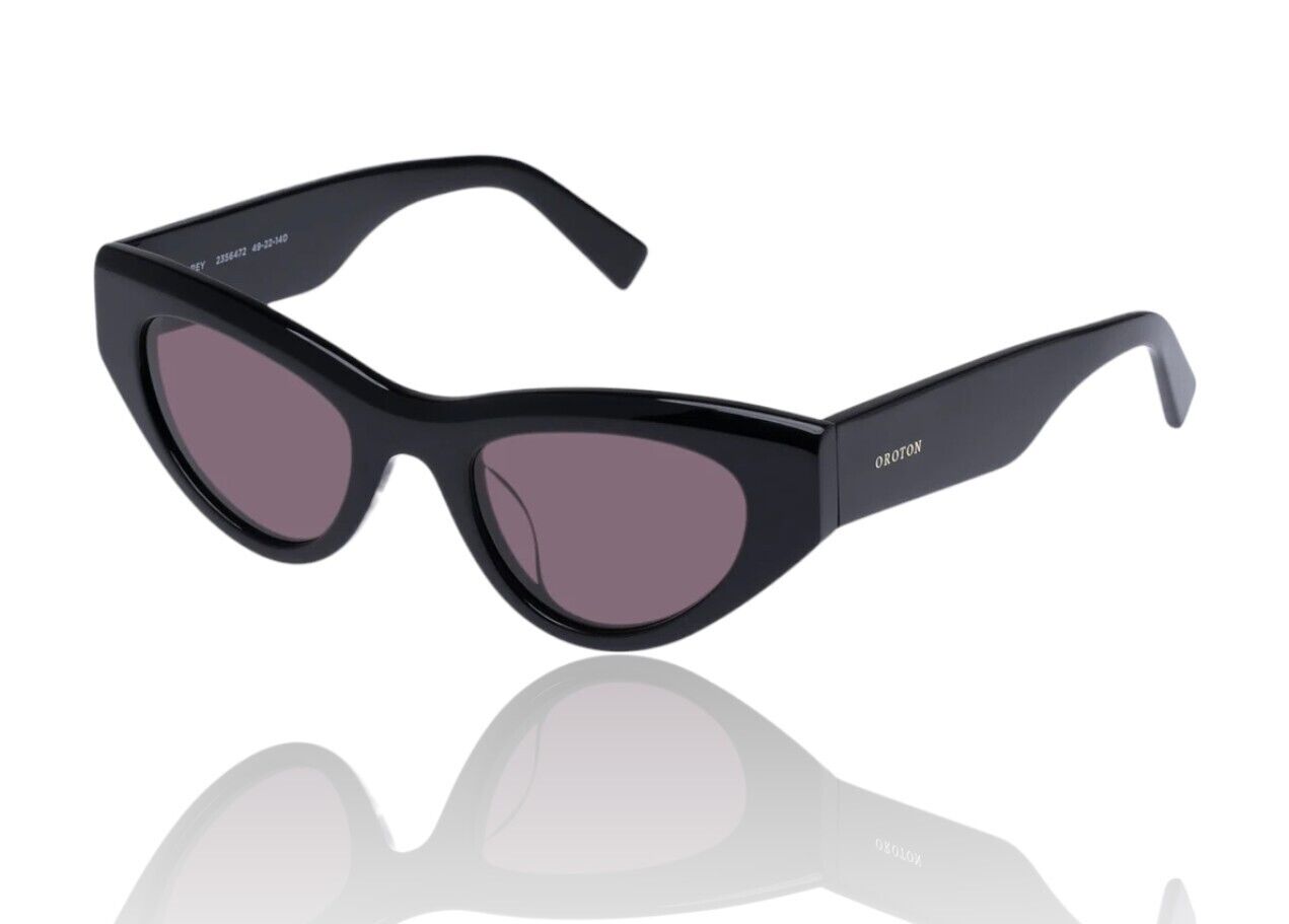 Oroton Rey Sunglasses | Acetate, Cat Eye, Black, Vintage Inspired, Hand Made