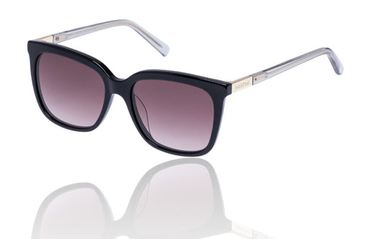 Oroton Lennon Sunglasses | Rectangle, Black, Warm Gradient Lenses, Hand Made