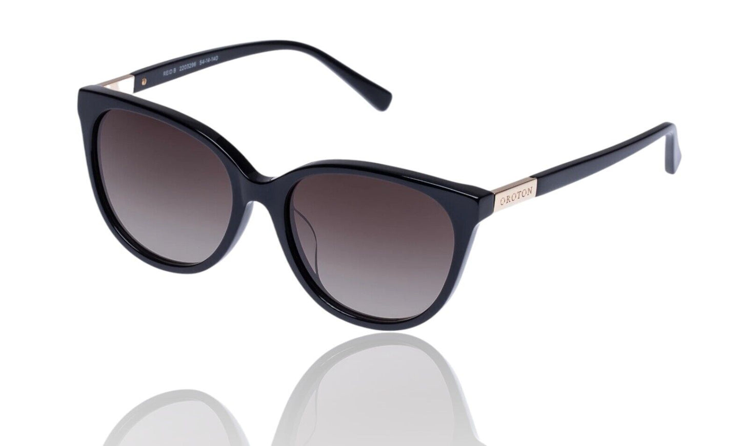 Oroton Reid B Sunglasses | Black, Cat Eye/Round, Plant-Based Acetate,  Hand Made