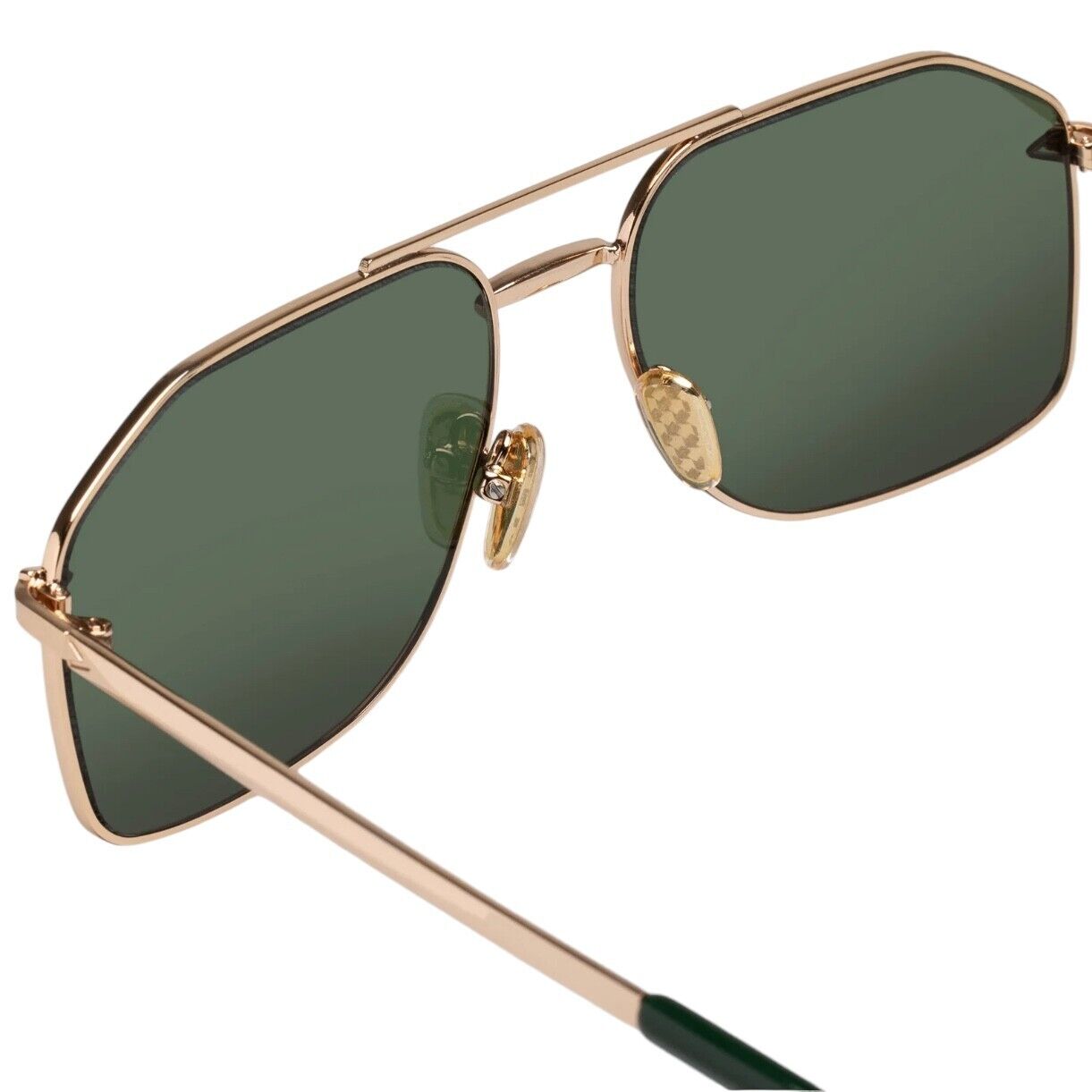 Karen Walker  Pampel Sunglasses | Aviator, Gold/Green Lenses, Category 3 Protect