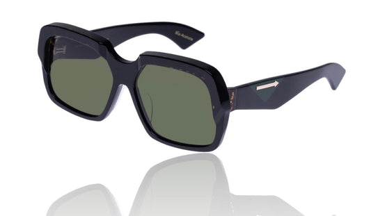 Karen Walker Asscher Sunglasses |Black Acetate, Oversized, Square, Retro/Vintage