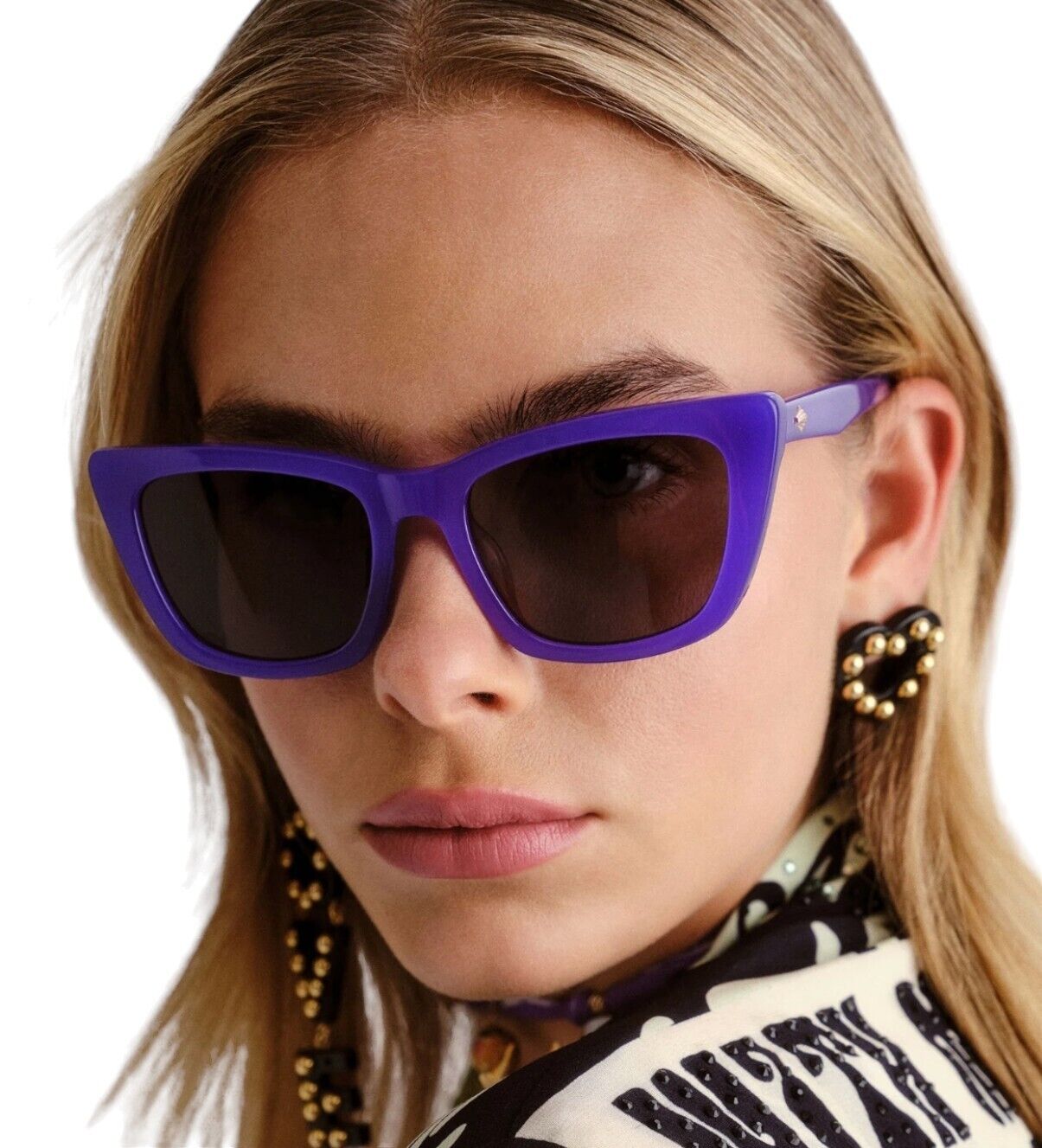 Camilla Would You Dare Sunglasses | Violet/ Purple, Cats Eye, Premium Acetate