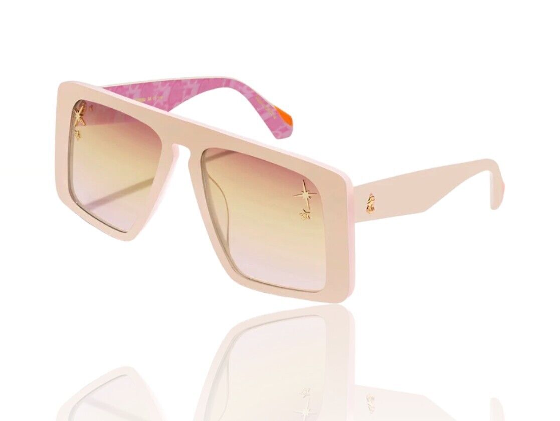 Camilla Fully Booked Sunglasses|Ballet Baby Pink/Cream Acetate, Aviator, Overize