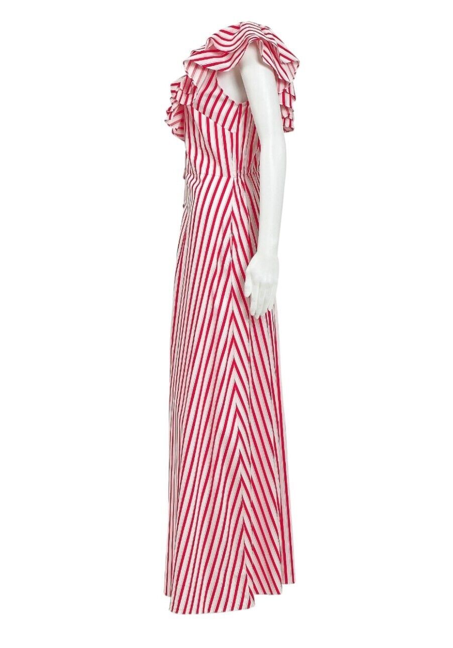 Sass & Bide Ring Master Dress | Red & White Stripes, Frill Sleeves, Button Up