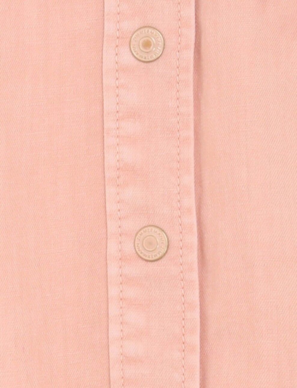 Zimmermann Ginger Lantern Sleeve Shirt |Peach/Pink Denim, Pussy Bow, Puff Sleeve