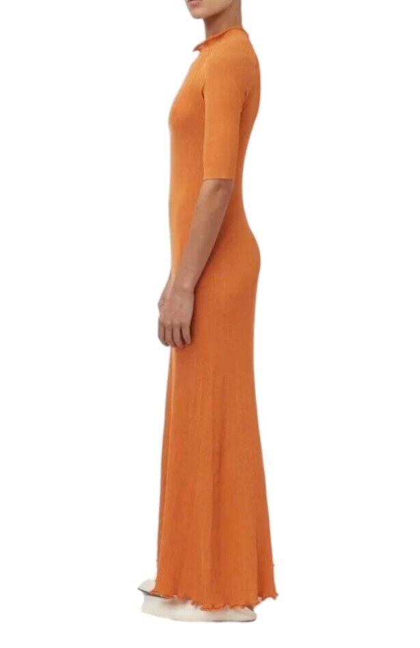 CAMILLA AND MARC Roca Knit Dress | Dusty Orange, Ribbed, Maxi/Long,