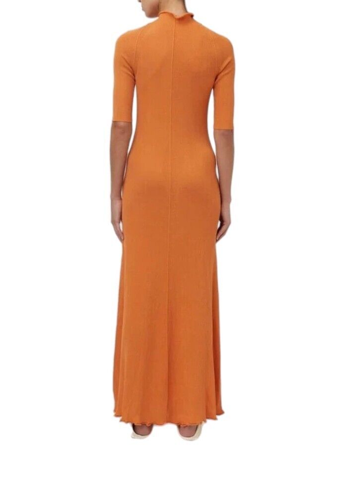 CAMILLA AND MARC Roca Knit Dress | Dusty Orange, Ribbed, Maxi/Long,