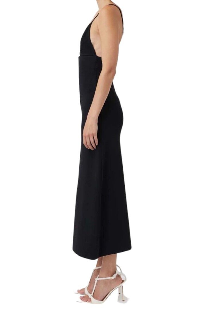 CAMILLA AND MARC Aries Knit Dress | Black, Midi, Triangle Bra Detail