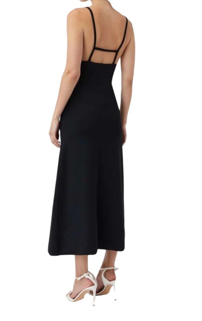 CAMILLA AND MARC Aries Knit Dress | Black, Midi, Triangle Bra Detail