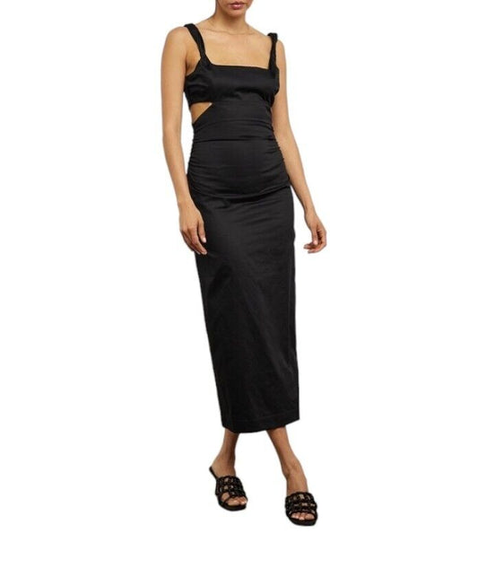 CAMILLA AND MARC Ariana Dress | Black, Formal/Cocktail, Cotton, Side Cut Outs