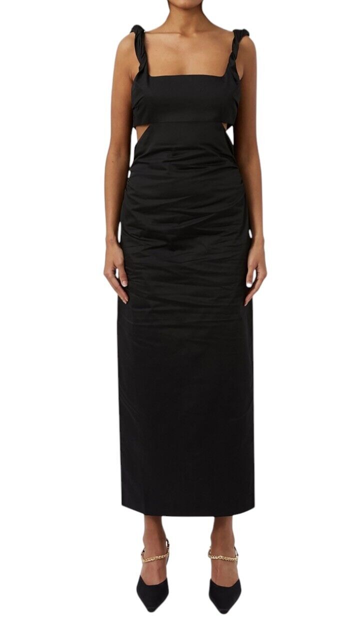 CAMILLA AND MARC Ariana Dress | Black, Formal/Cocktail, Cotton, Side Cut Outs