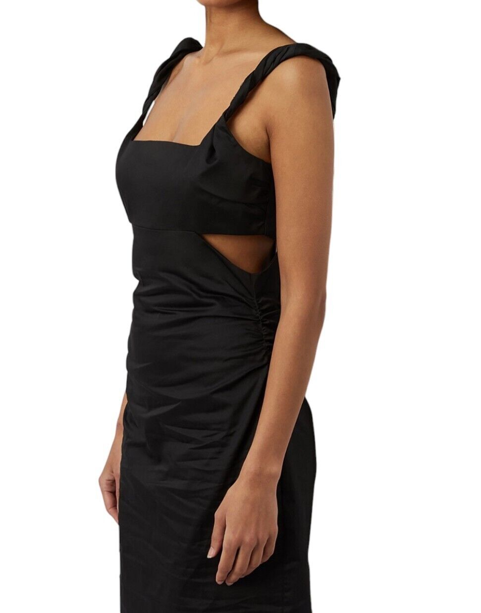 CAMILLA AND MARC Ariana Dress | Black, Formal/Cocktail, Cotton, Side Cut Outs