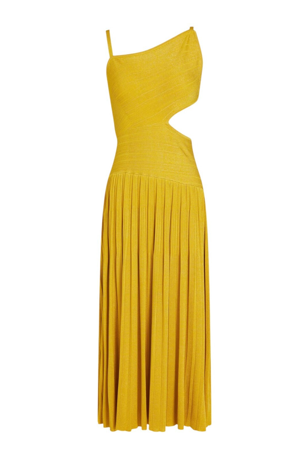 Zimmermann Devi Lurex Midi Dress | Metallic, Knit Fabril, Cut Out, Tie, Backless