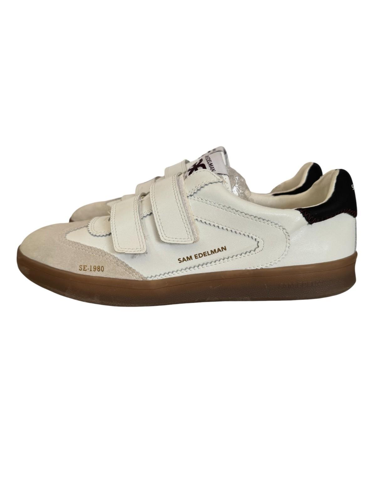 Sam Edelman Talia Trainers/Sneakers | White Leather/Suede, Sz 9 US, Stick Close