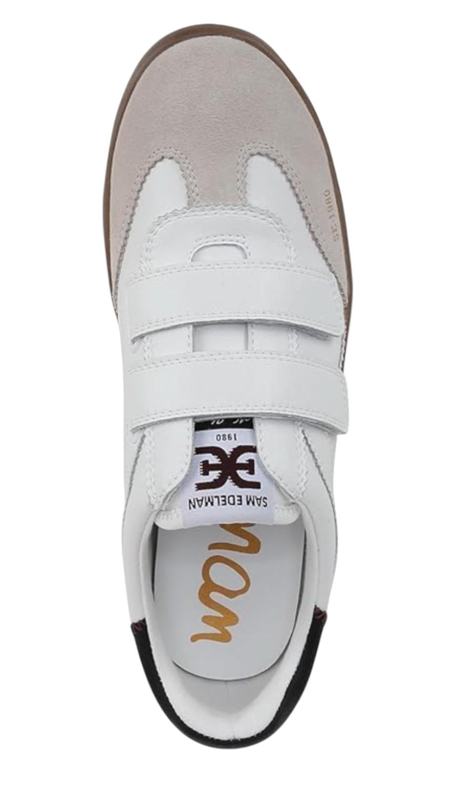 Sam Edelman Talia Trainers/Sneakers | White Leather/Suede, Sz 9 US, Stick Close