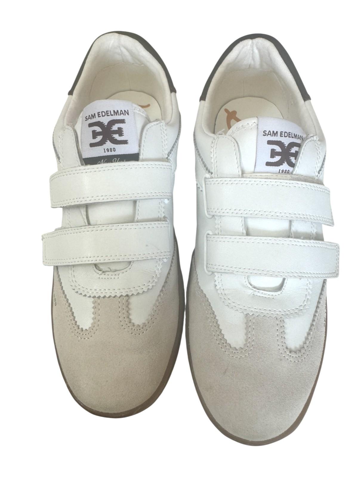 Sam Edelman Talia Trainers/Sneakers | White Leather/Suede, Sz 9 US, Stick Close