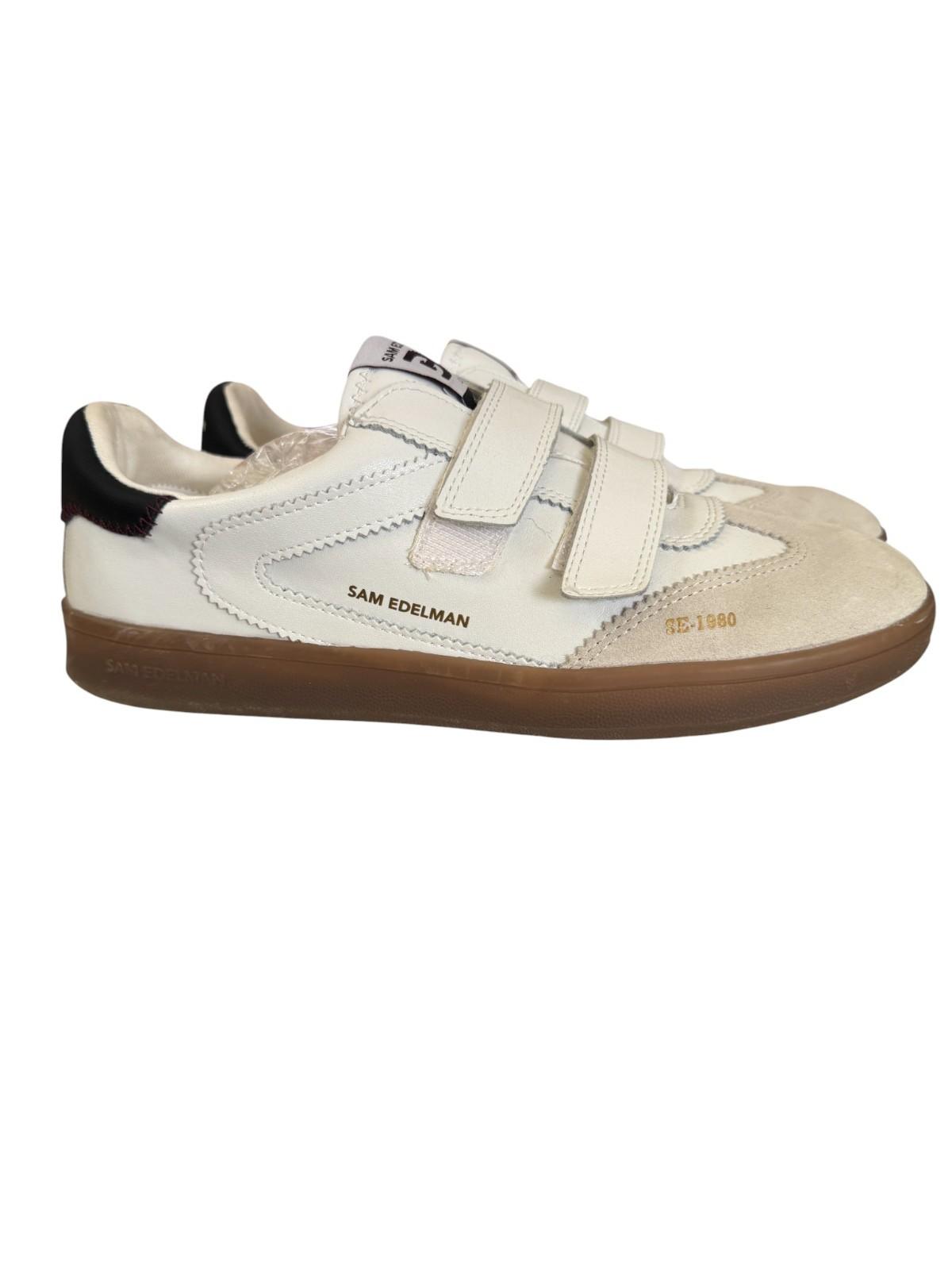 Sam Edelman Talia Trainers/Sneakers | White Leather/Suede, Sz 9 US, Stick Close