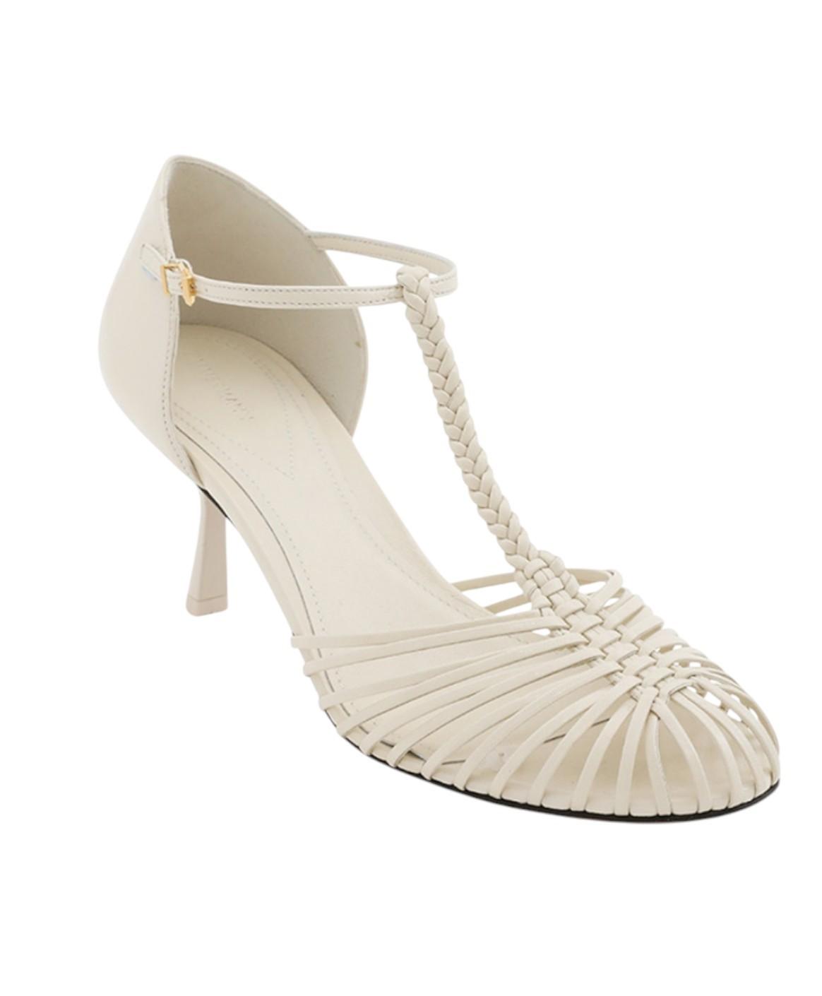 Zimmermann Celesta Pump 65 |White/Cream Heels, Strappy, Leather, Vintage Inspire