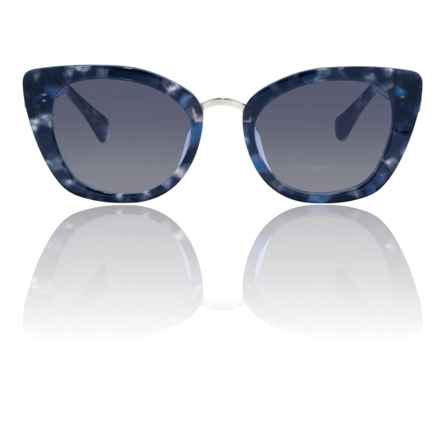 Camilla Nile Goddess Sunglasses | Cat Eye, Navy Tortoise Shell, Acetate/Metal