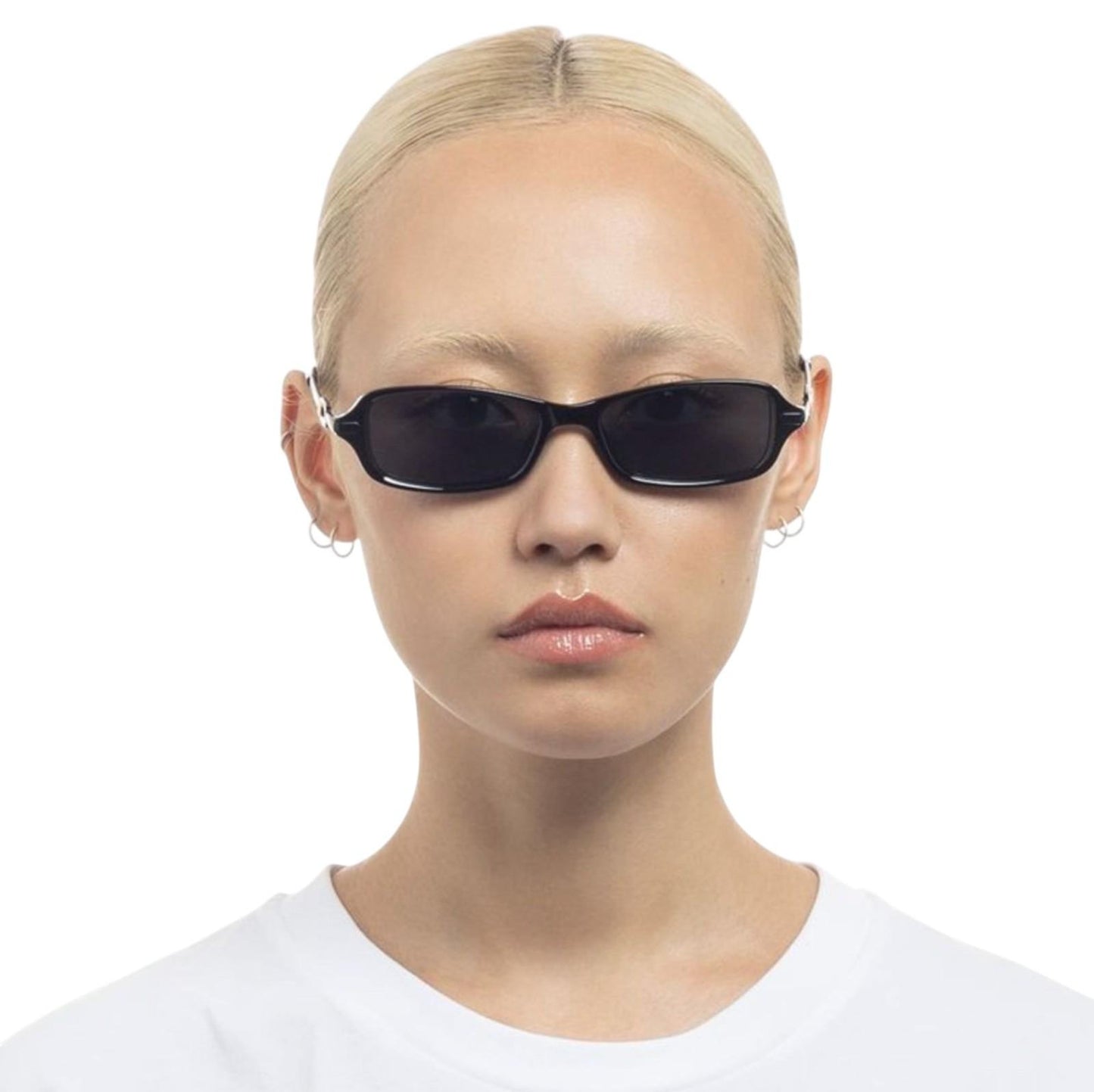 Le Specs Bamboozler Ltd Edition | Black/Gold, Grey Mono, Rectangle, Small Size