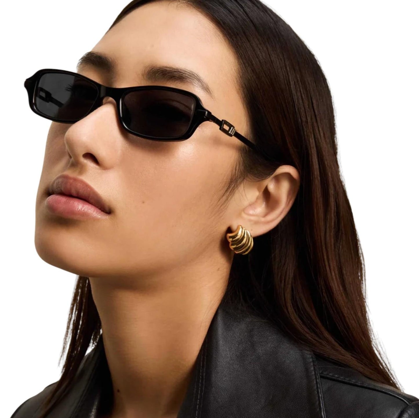 Le Specs Bamboozler Ltd Edition | Black/Gold, Grey Mono, Rectangle, Small Size