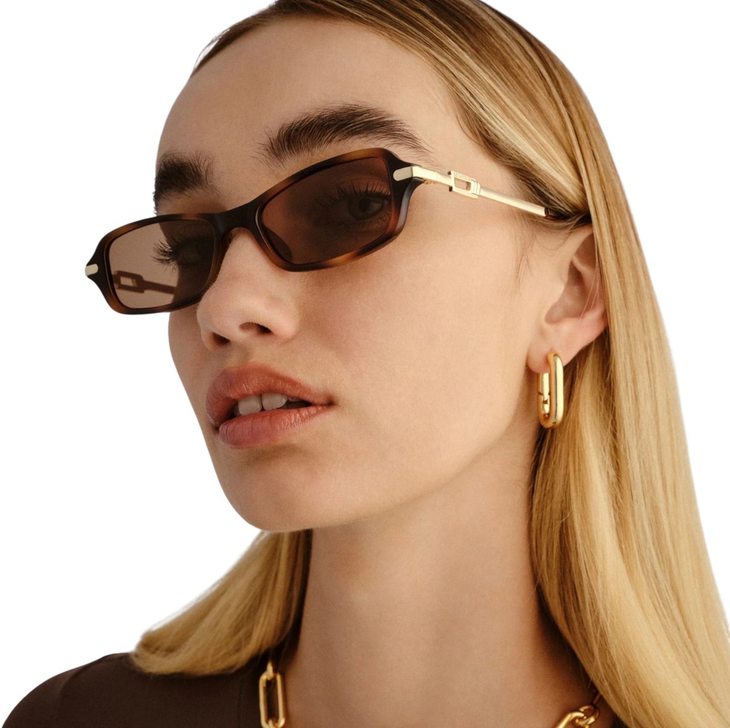 Le Specs Bamboozler Ltd Edition | Tortoise Shell, Brown Lenses, Rectangle, Small