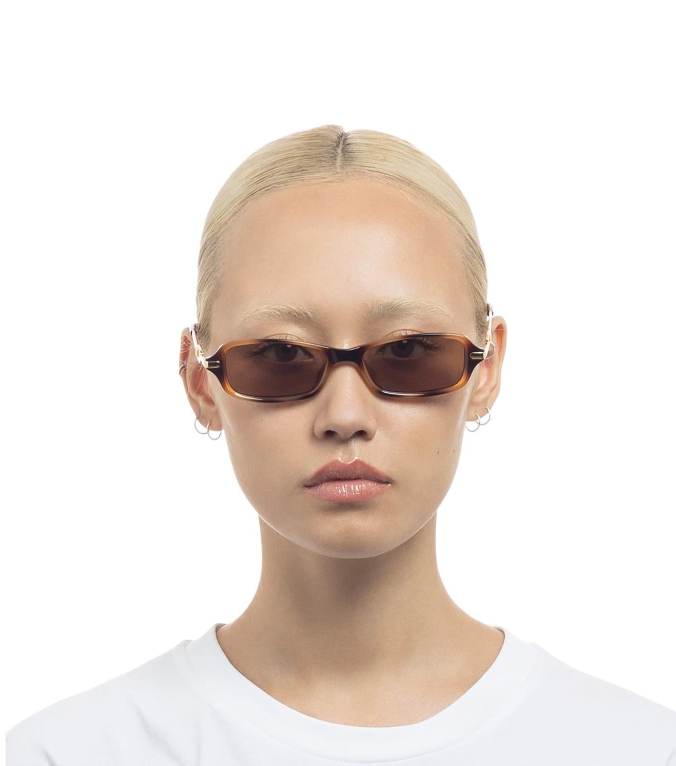 Le Specs Bamboozler Ltd Edition | Tortoise Shell, Brown Lenses, Rectangle, Small