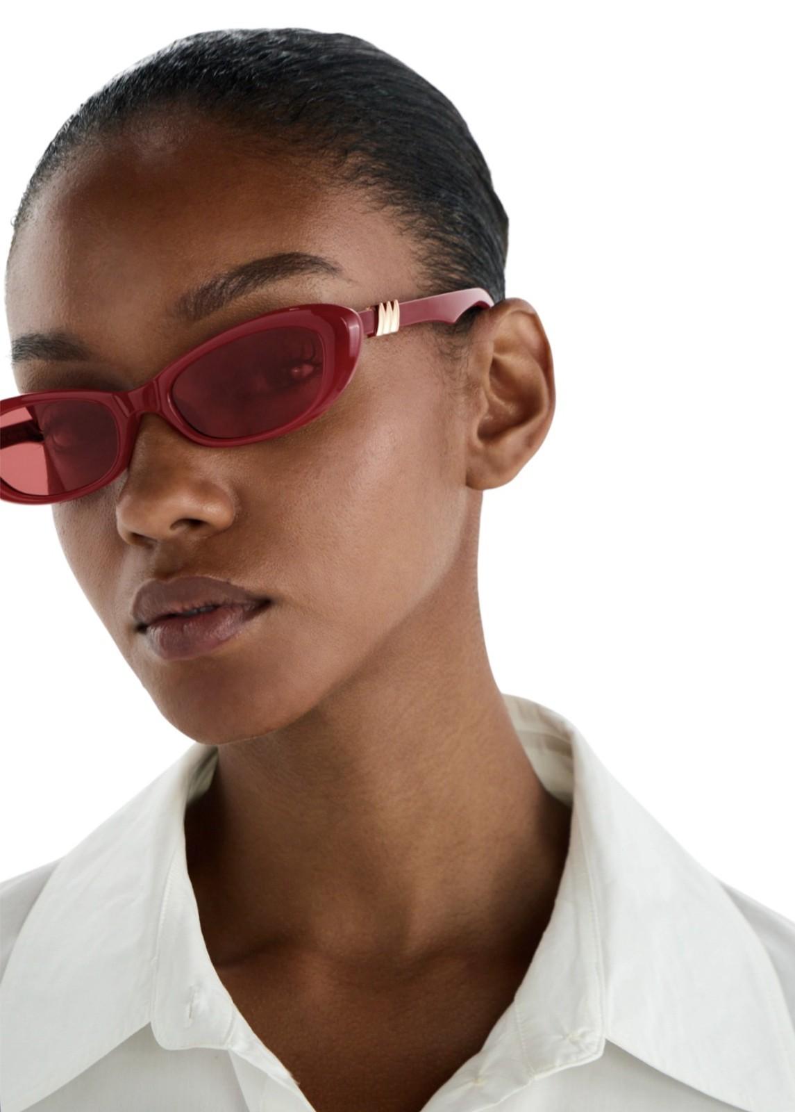 Le Specs Whisperer Sunglasses | Garnet/Red, Cats Eye/Oval, Small, Eco Friendly