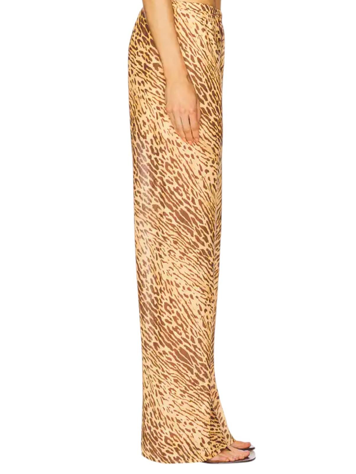 Zimmermann Cascadian Bias Pant | Leopard Print, Elastic Waist, Wide Leg, Linen