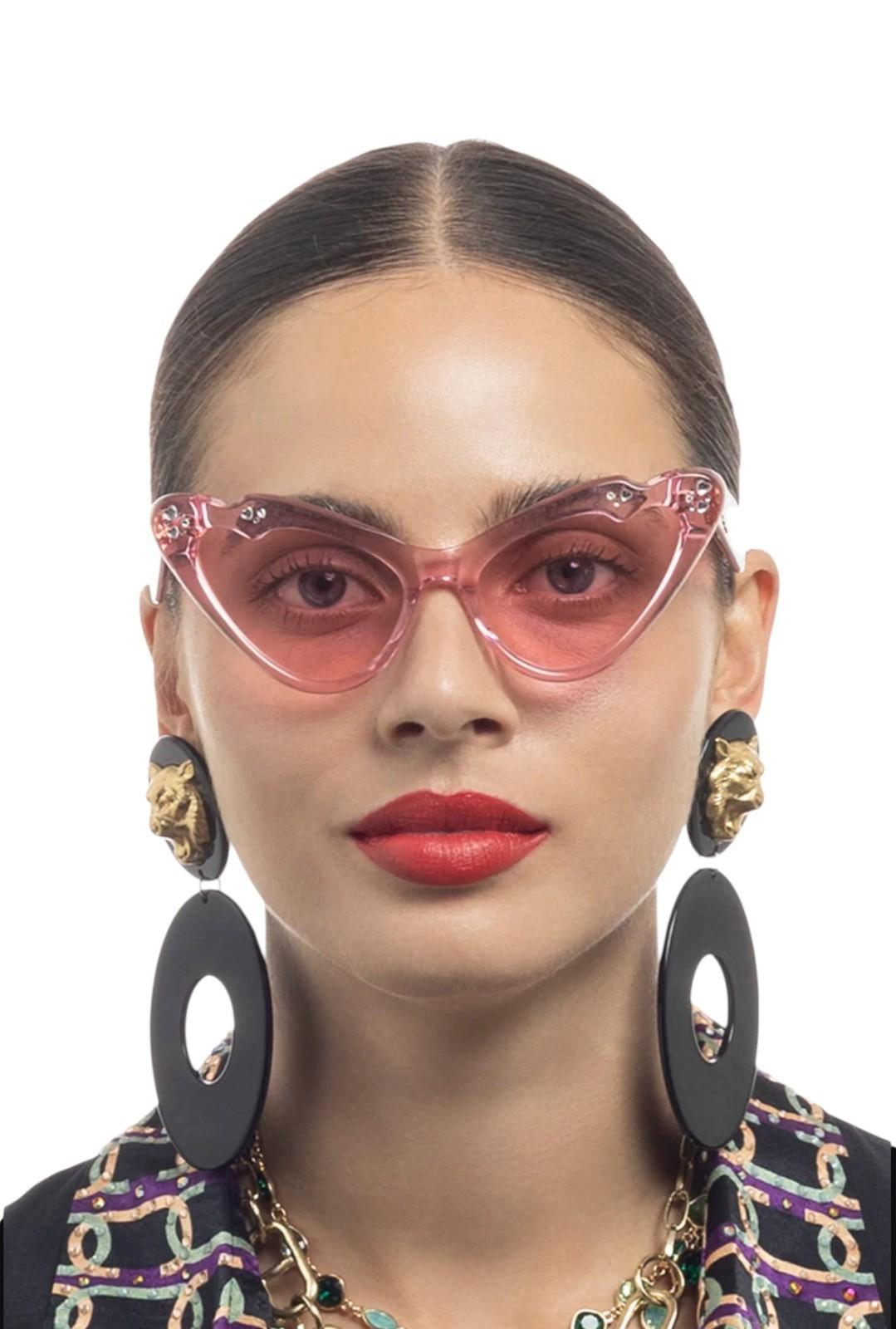 Camilla Flutterby Sunglasses | Pink Lemonade, Cat Eye/Buttefly, Acetate, Crystal