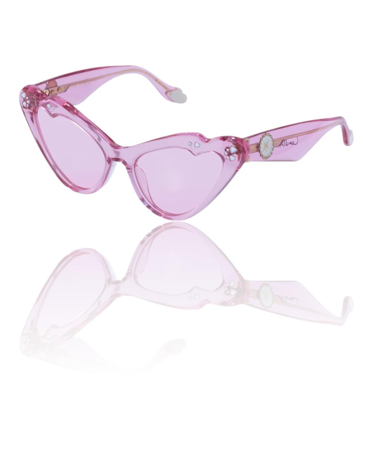 Camilla Flutterby Sunglasses | Pink Lemonade, Cat Eye/Buttefly, Acetate, Crystal