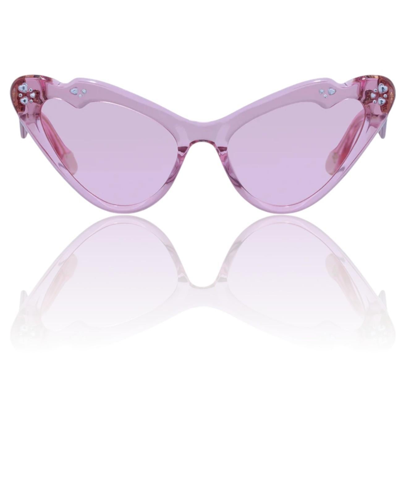 Camilla Flutterby Sunglasses | Pink Lemonade, Cat Eye/Buttefly, Acetate, Crystal