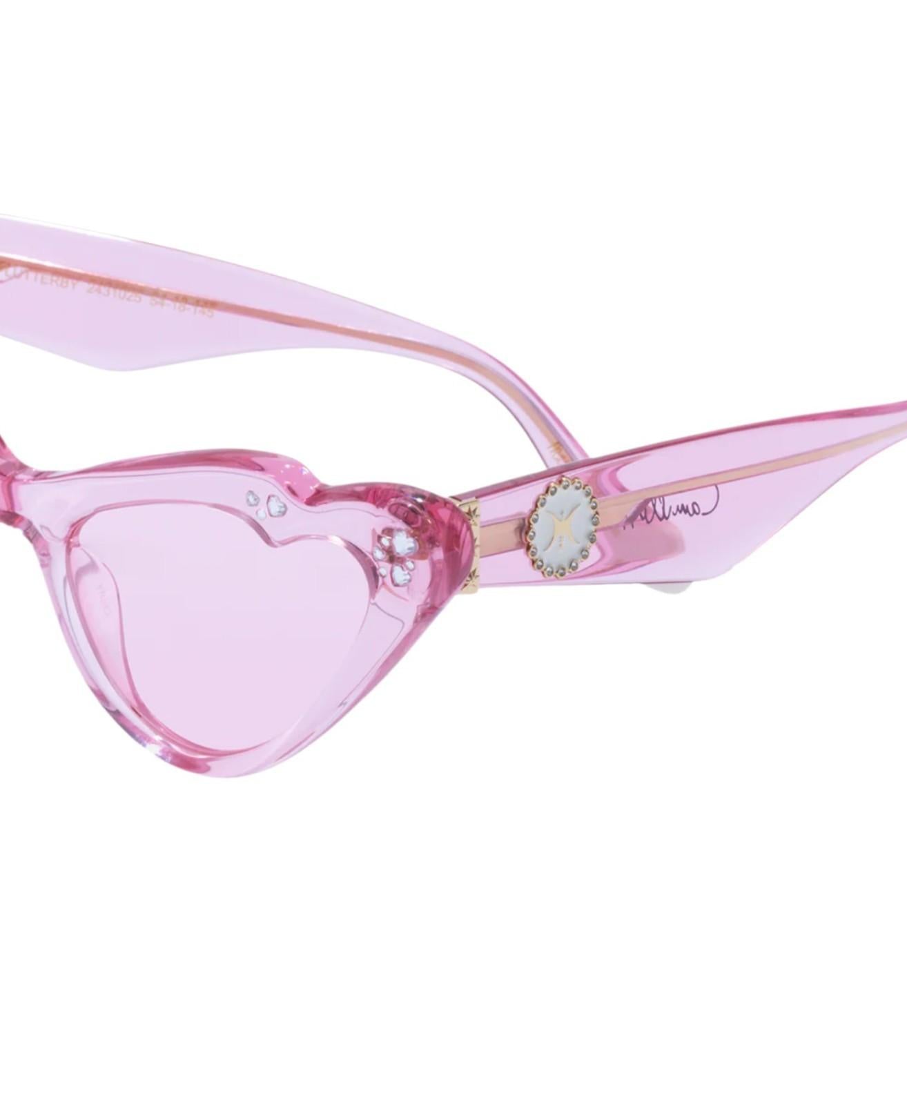 Camilla Flutterby Sunglasses | Pink Lemonade, Cat Eye/Buttefly, Acetate, Crystal