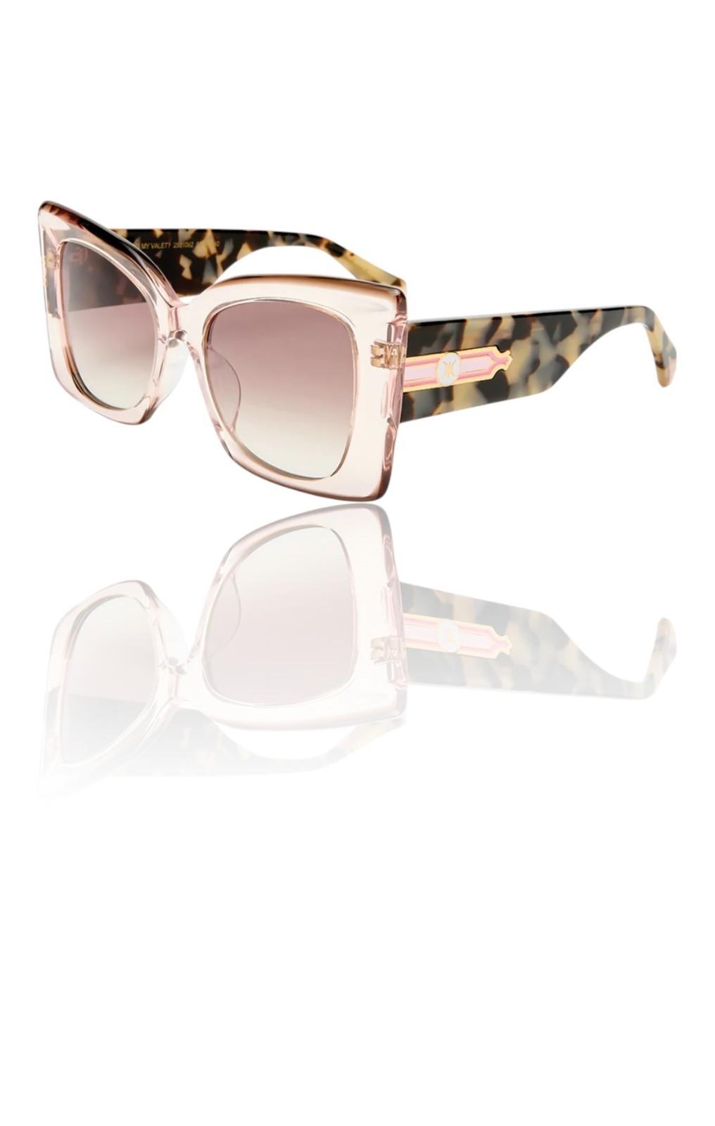 Camilla Where's My Valet Sunglasses | Tortoise Shell/ Pink, Oversized, Cats Eye