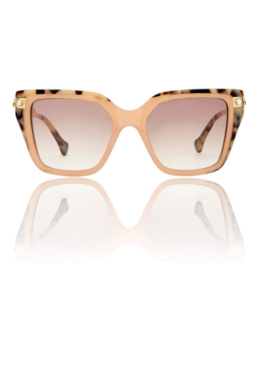 Camilla Here Comes Trouble Sunglasses | Tan/Tortoise Shell, Acetate, Cats Eye