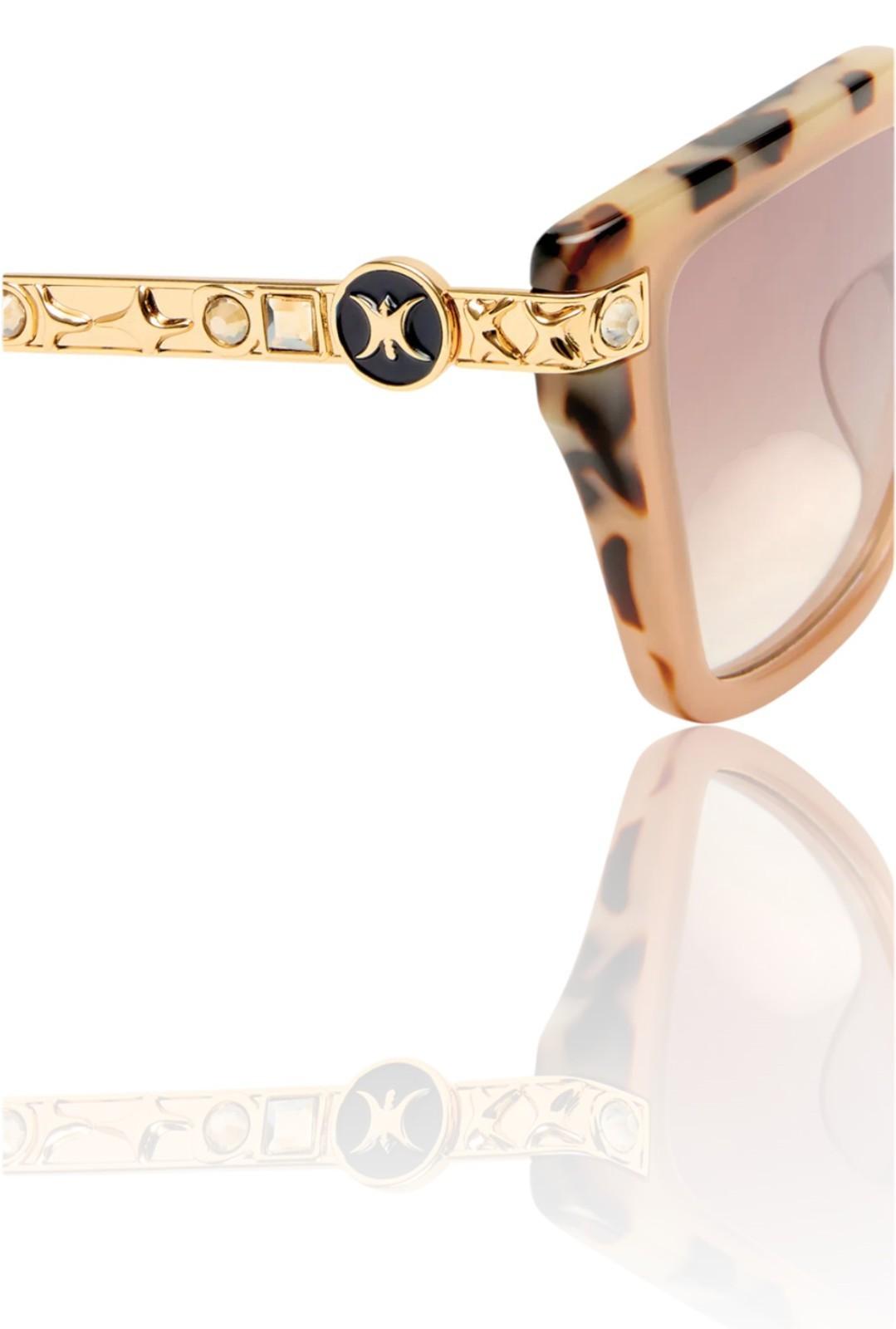 Camilla Here Comes Trouble Sunglasses | Tan/Tortoise Shell, Acetate, Cats Eye